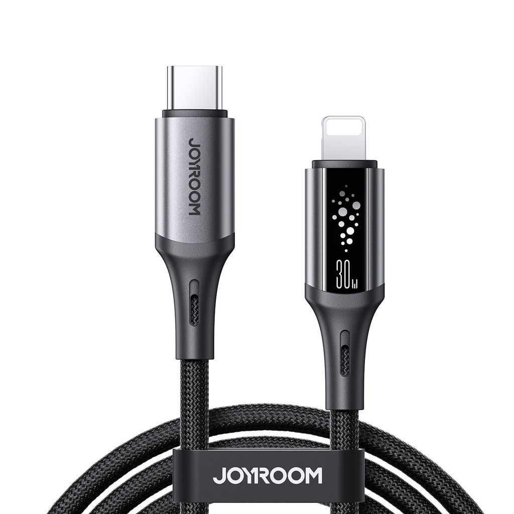 Joyroom S-A60 Pikalatauskaapeli USB-C - Lightning 30W – 1.2 m, Musta