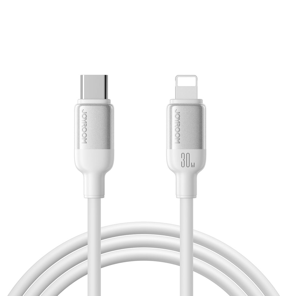 Joyroom S-A62 Lively Series snellaadkabel 30W USB-C naar Lightning – Wit