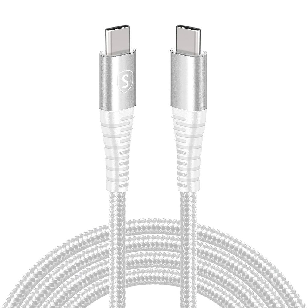 SiGN USB-C till USB-C Kabel 5A, 100W, 2m - Vit