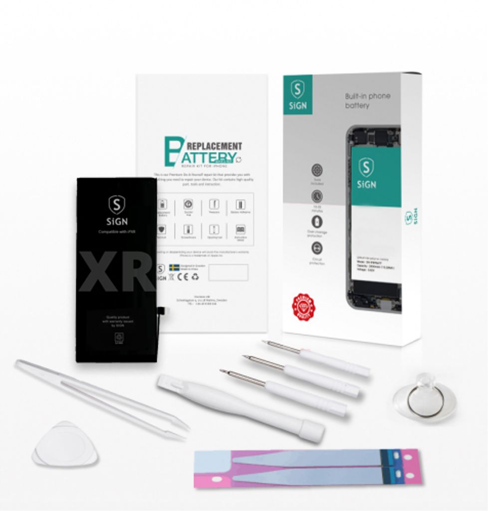 SiGN Täydellinen akunvaihtosarja - iPhone XR