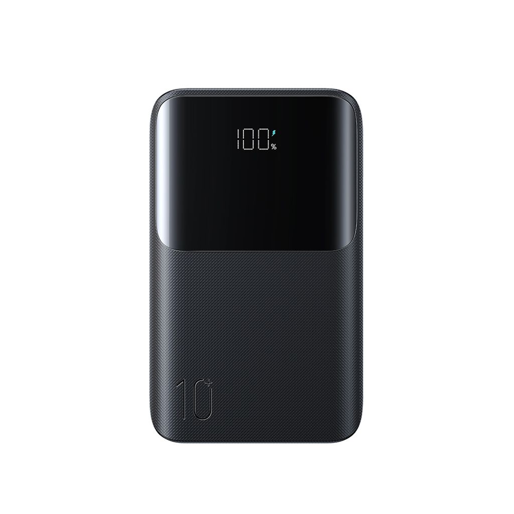 SiGN Extremt Kraftfull LED Powerbank 10 000 mAh, 22,5 W - Svart