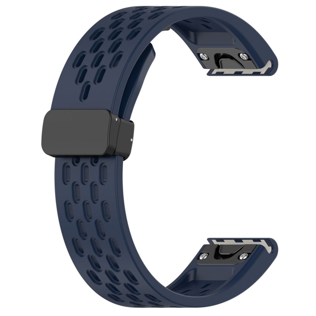 Garmin Fenix 7X Pro Klokkereim i silikon ensfarget - Blå