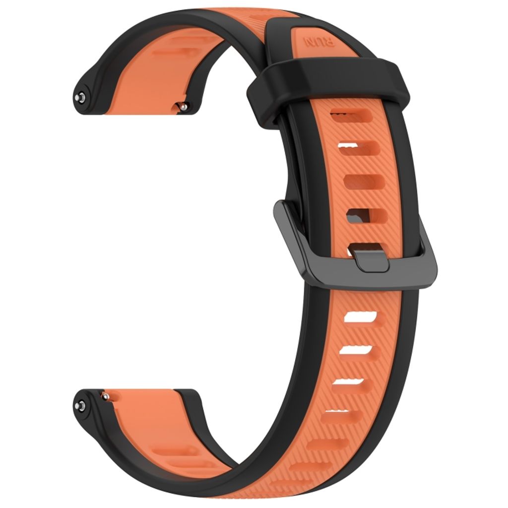 Garmin Approach S40 Urrem i tekstureret silikone tofarvet - Sort / Orange
