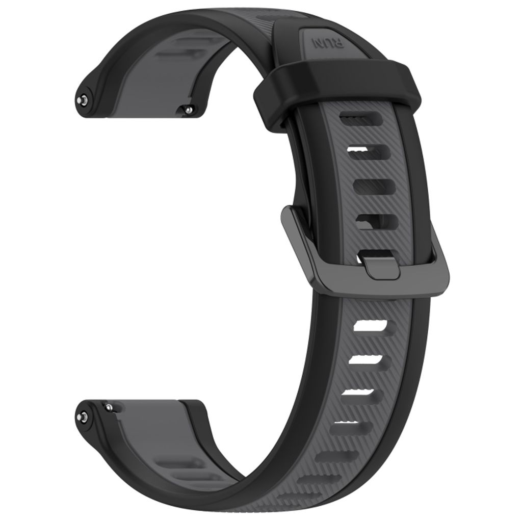 Garmin Approach S40 Urrem i tekstureret silikone tofarvet - Sort / Grå