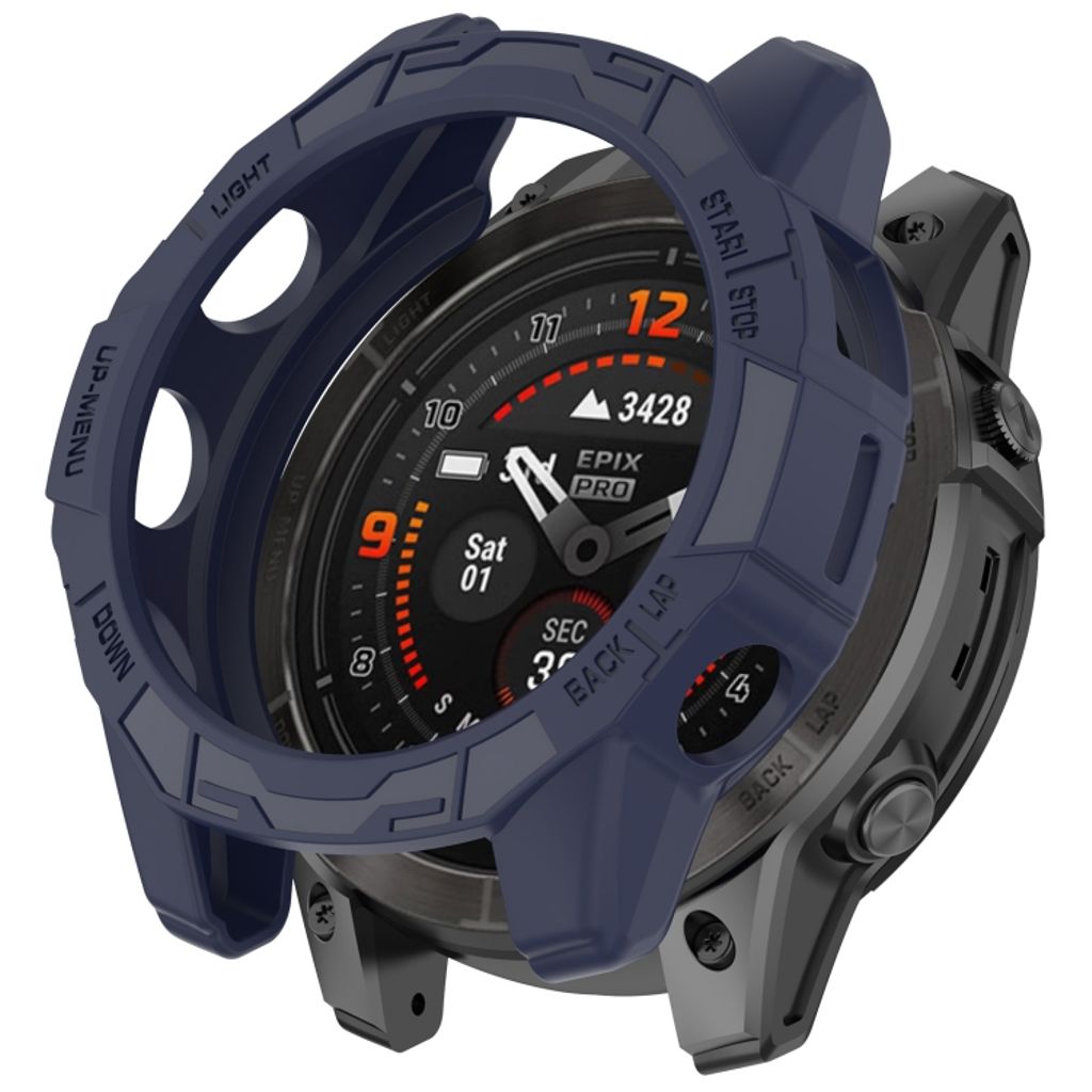 Garmin Fenix E 47mm Kuori puolisuojakotelo - Sininen