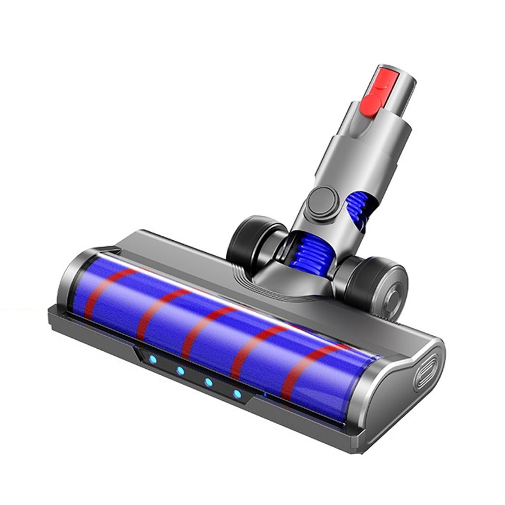 Dyson V10 Slim/V12 Slim Motoriserat golvborsthuvud med LED & mjuk sammetsborste | Reservdelar | Batteritema