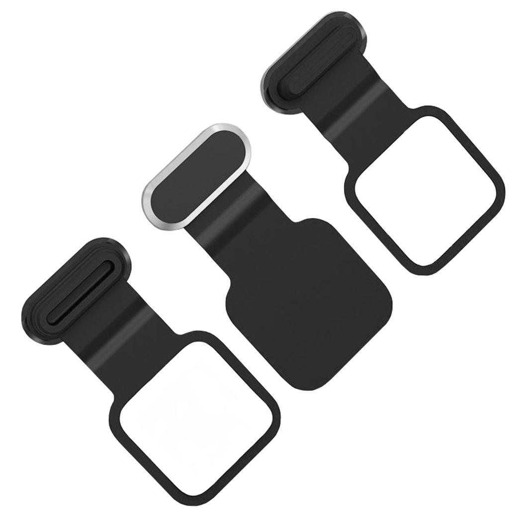 Støvdæksel til USB-C-port, 3-pak – sort