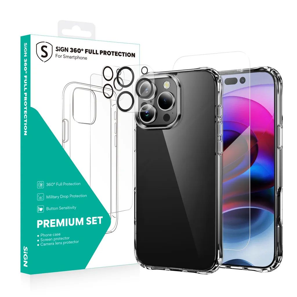 SiGN Ultra Slim Cover til iPhone 16 Pro Max - Gennemsigtig