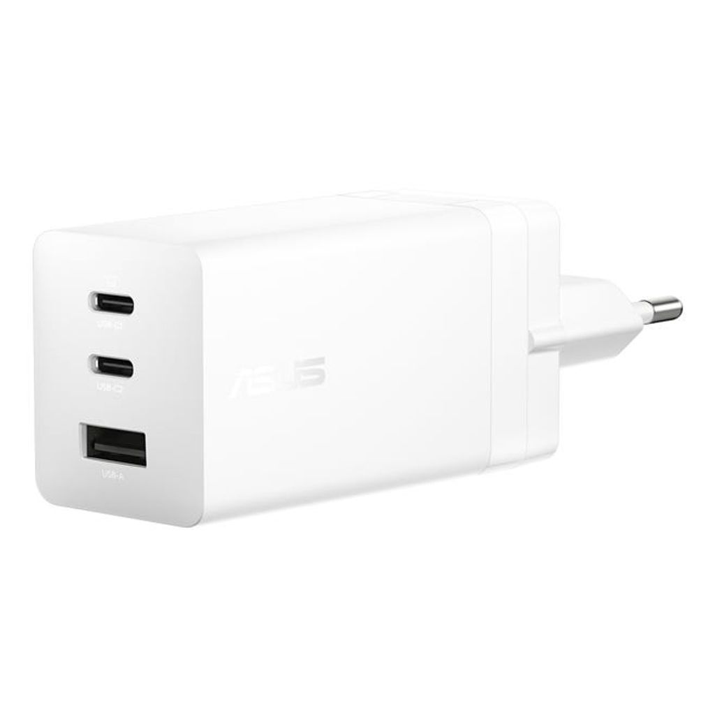 ASUS 100W GaN-Wandladegerät USB-C/USB-A mit USB-C-Kabel – Weiß