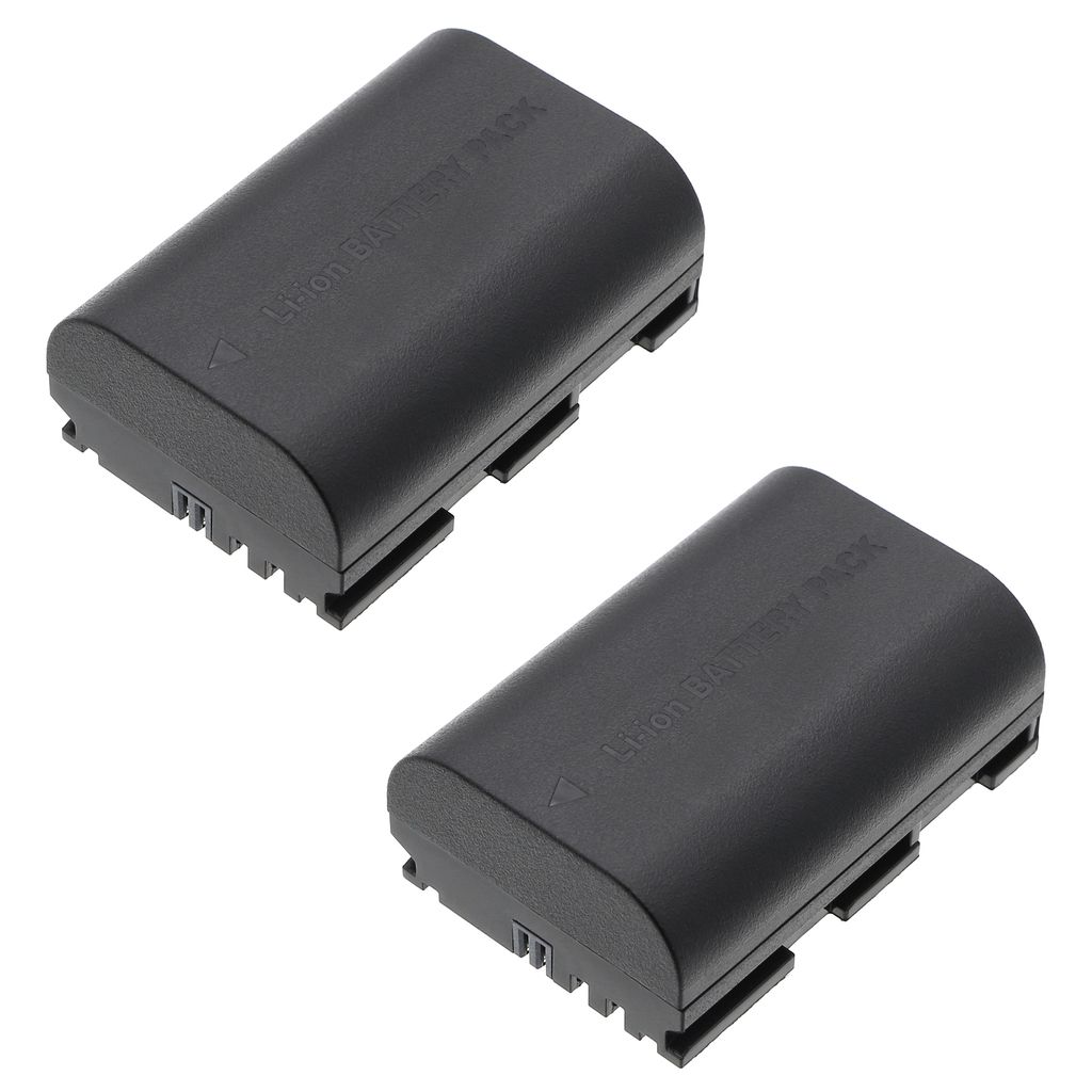 Akku Canon LP-E6:lle jne. - 2 kpl pakkaus