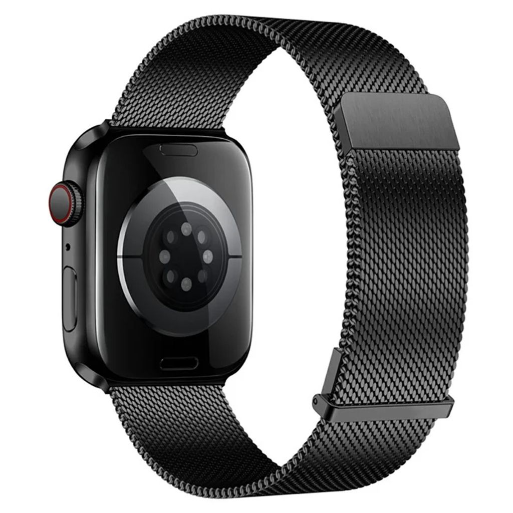 Apple Watch 42/41/40/38mm Milanesisk magnetisk klokkerem - Svart