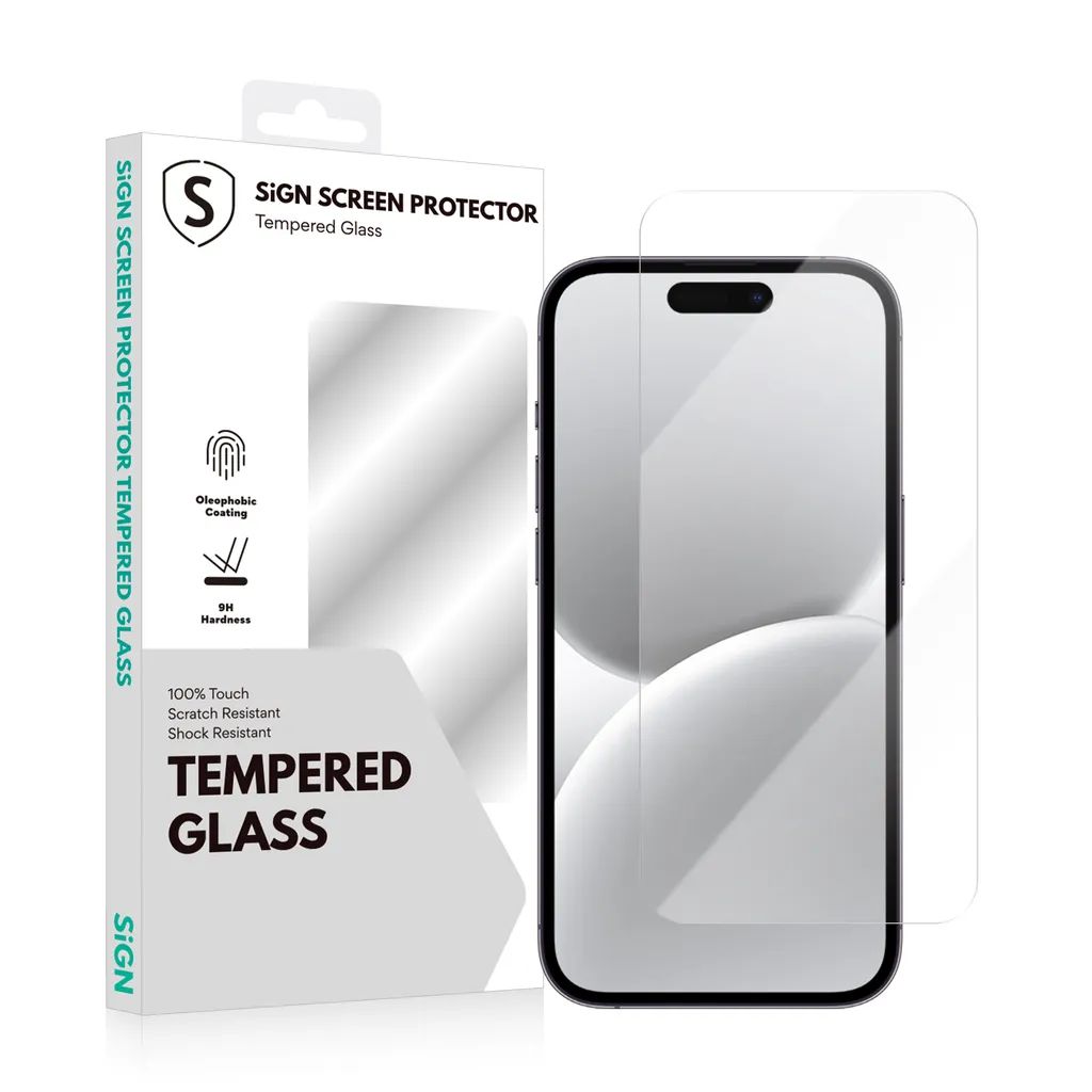 SiGN Skjermbeskytter i Herdet Glass til iPhone 17 Pro Max