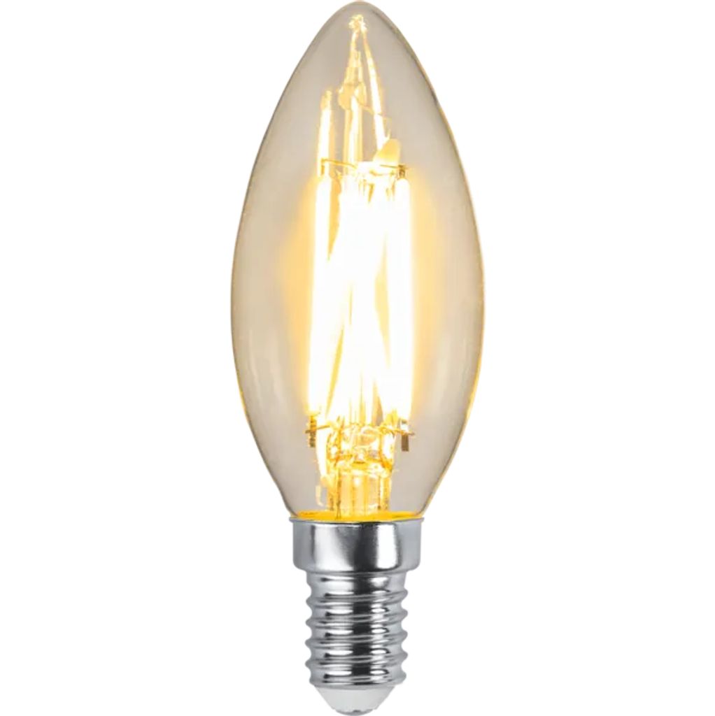 Star Trading LED-Lampe E14 Kron, dimmbar bis warm – Klarglas