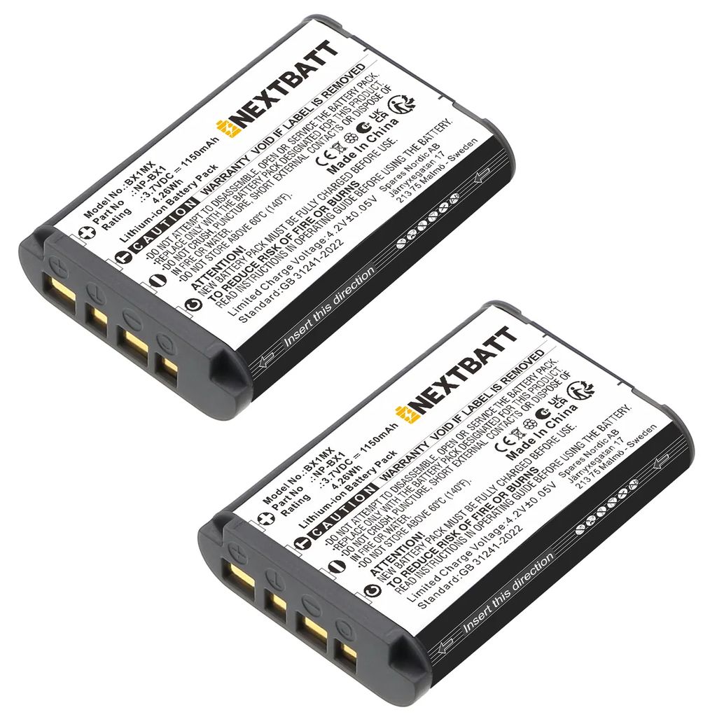 Akumulator do Sony NP-BX1 itp. - zestaw 2 szt.