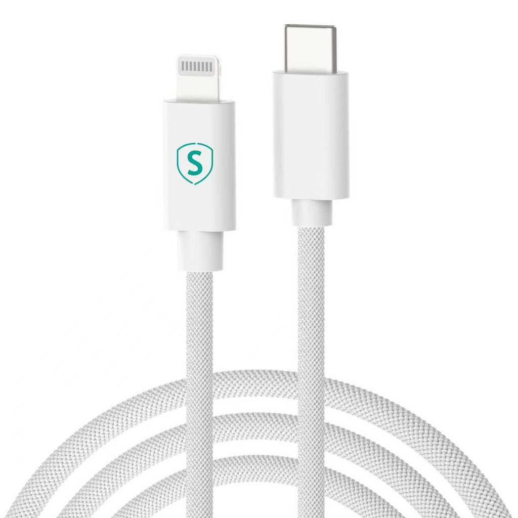SiGN USB-C till Lightning-kabel 2m, MFi, 27W – Vit | Laddare - Mobilladdare - iPhone | Batteritema