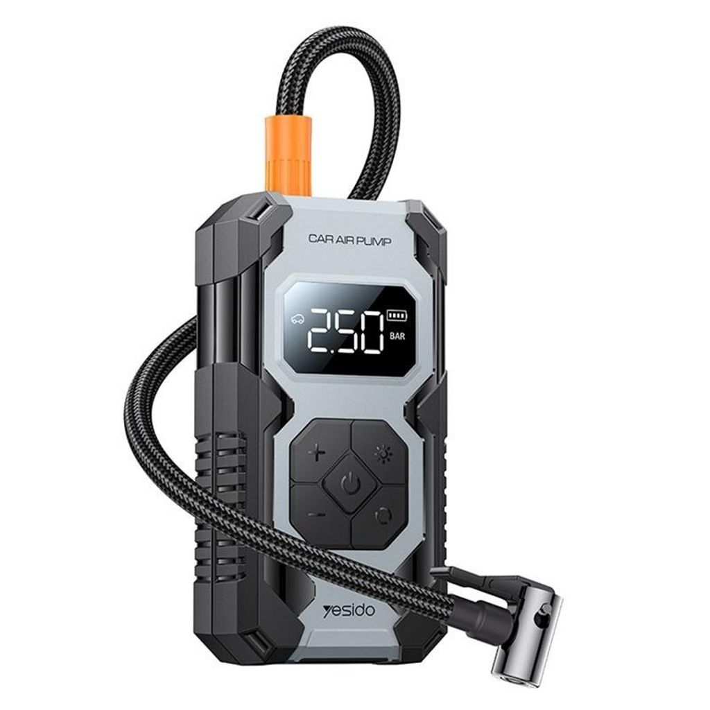 Yesido VC12 multifunktionel trådløs luftpumpe 7800mAh til bil/cykel