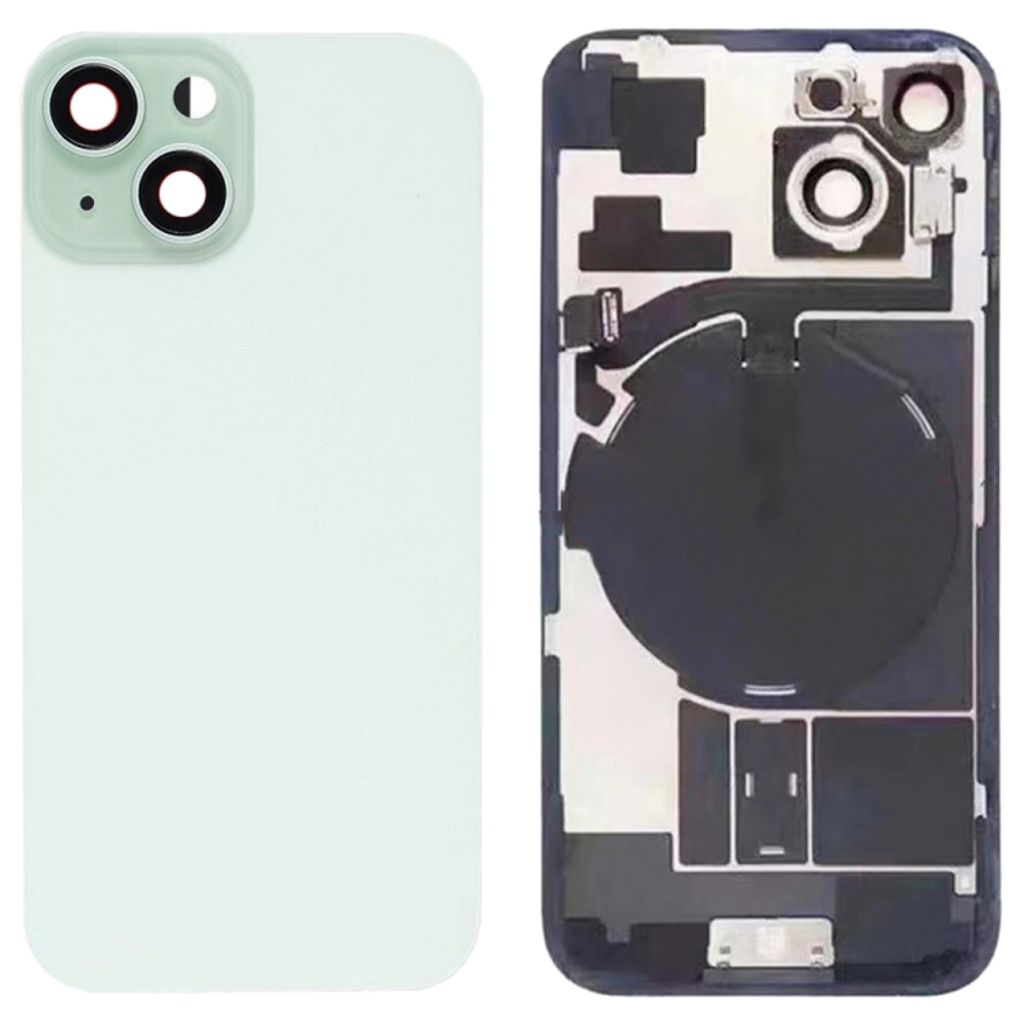 iPhone 15 Back Cover with Small Parts - Green
