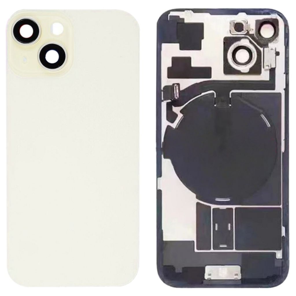 iPhone 15 Back Cover with Small Parts - Yellow