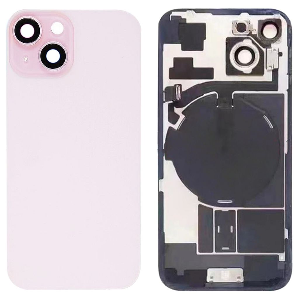 iPhone 15 Back Cover with Small Parts - Pink