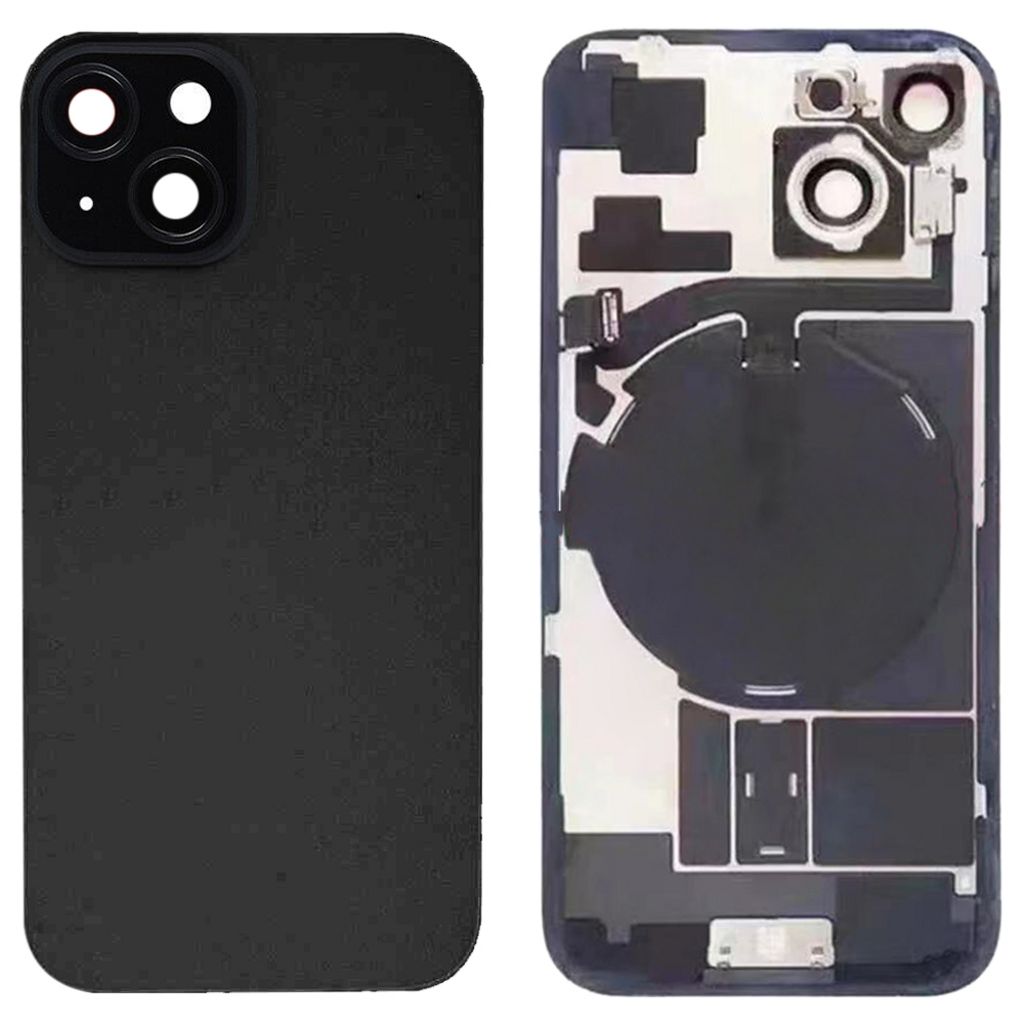 iPhone 15 Back Cover with Small Parts - Black