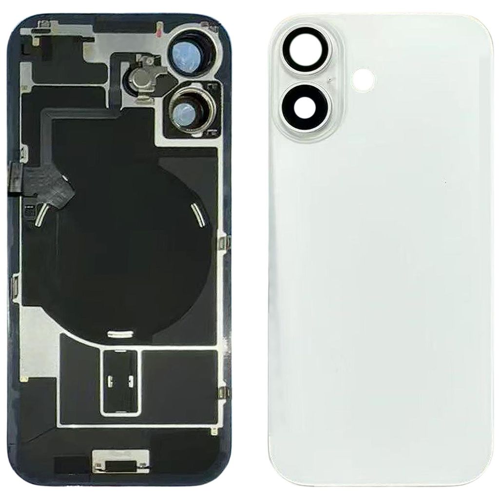 iPhone 17 Back Cover with Small Parts - White