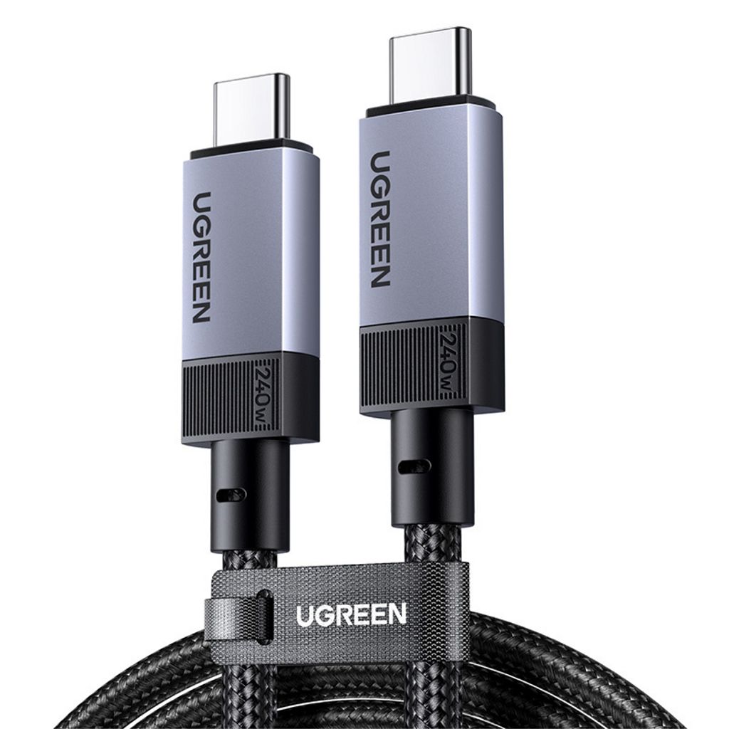 UGREEN USB-C til USB-C-kabel 240W / 40 Gbps / 1 m - Grå