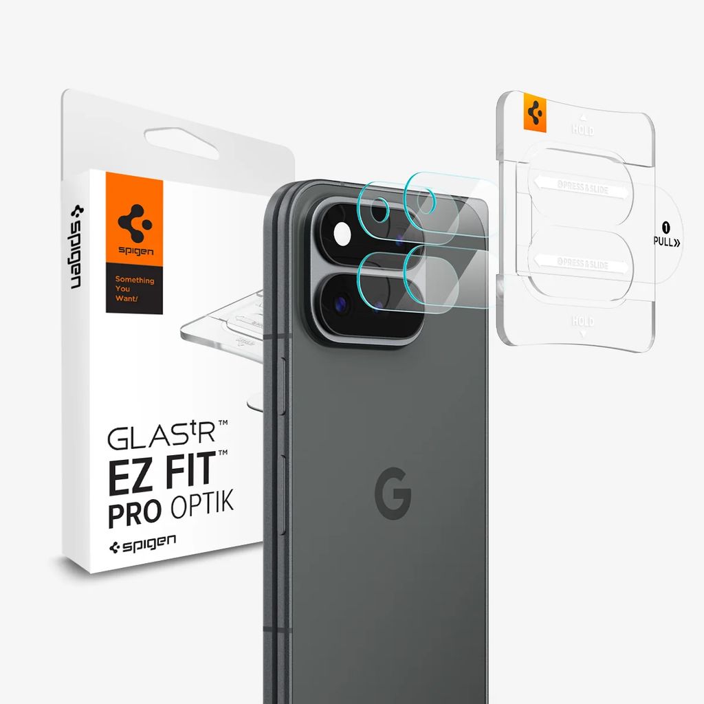 Spigen Glas.tR EZ Fit Optik Pro -linssinsuoja 2-pakkaus  Google Pixel 11 Pro Fold:lle