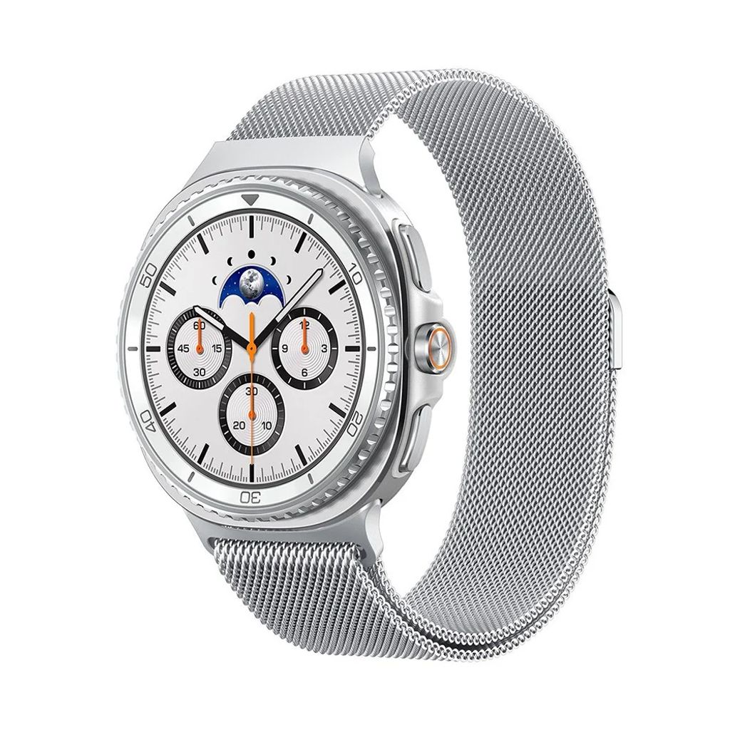 Spigen Metal Fit Link Klokkereim til Galaxy Watch 9/8/8 Classic - Sølv