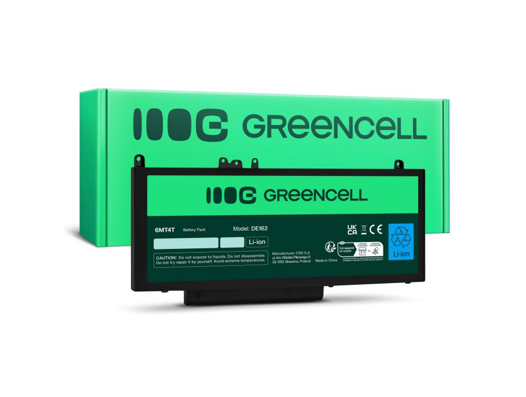 Green Cell kannettavan tietokoneen akku Dell Latitude 7.6V (7.4)V 7200 mAh