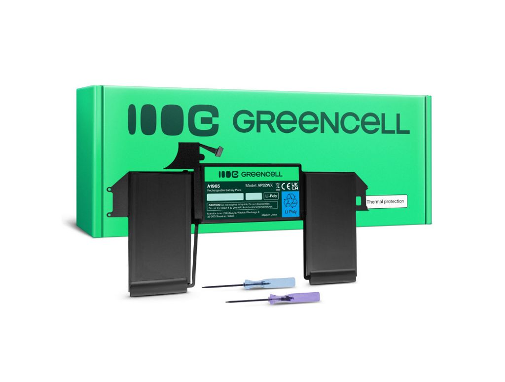Green Cell A1965 Batteri til MacBook Air 13 A1932 A2179 (2018-2020)