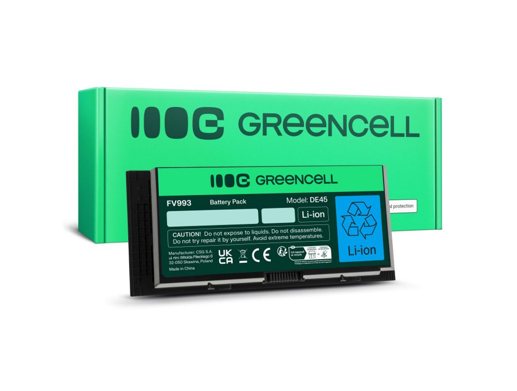Green Cell -akku FV993 Dell Precisionille