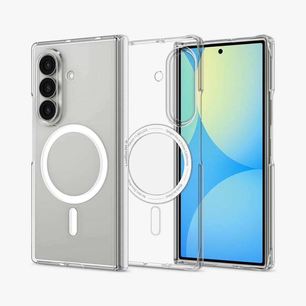 Spigen Airskin Zero MagFit Skal Samsung Galaxy Z Fold8 Ultra - Transparent/Vit
