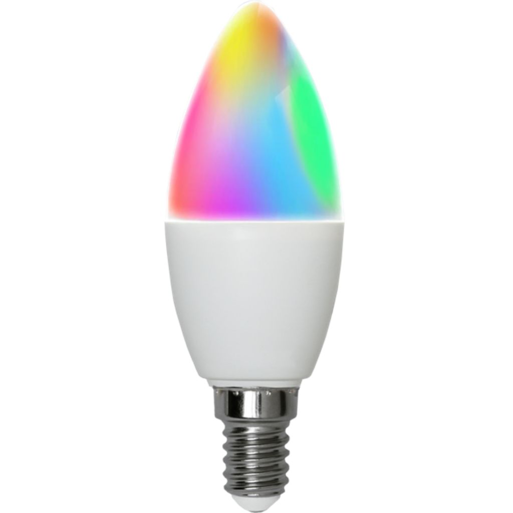Star Trading LED-lampe E14 Kron Smartpære 470 lm – Hvit/Flerfarget
