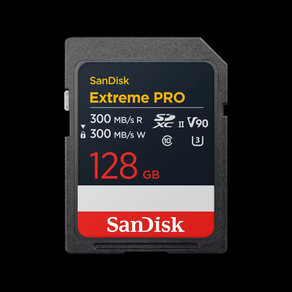 SanDisk Extreme PRO SDXC UHS-II minnekort (128GB 300MB/s)