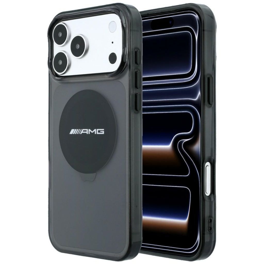 Mercedes AMG IML Bicolor Block MagSafe -kuori till iPhone 18 Pro Max/17 Pro Max - Musta