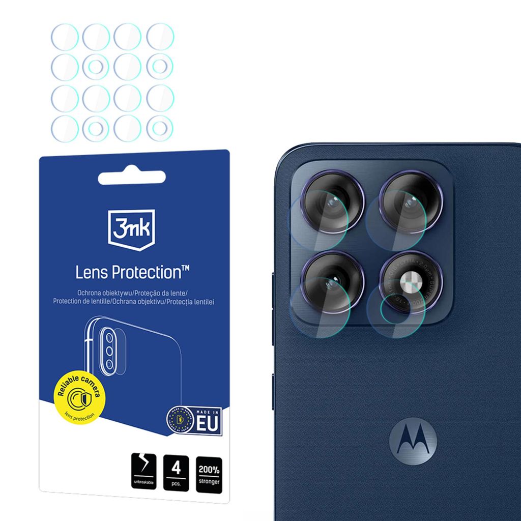 3mk Lens Protection Camera Glass Linsebeskytter till Motorola Edge 70 Pro - Gjennomsiktig