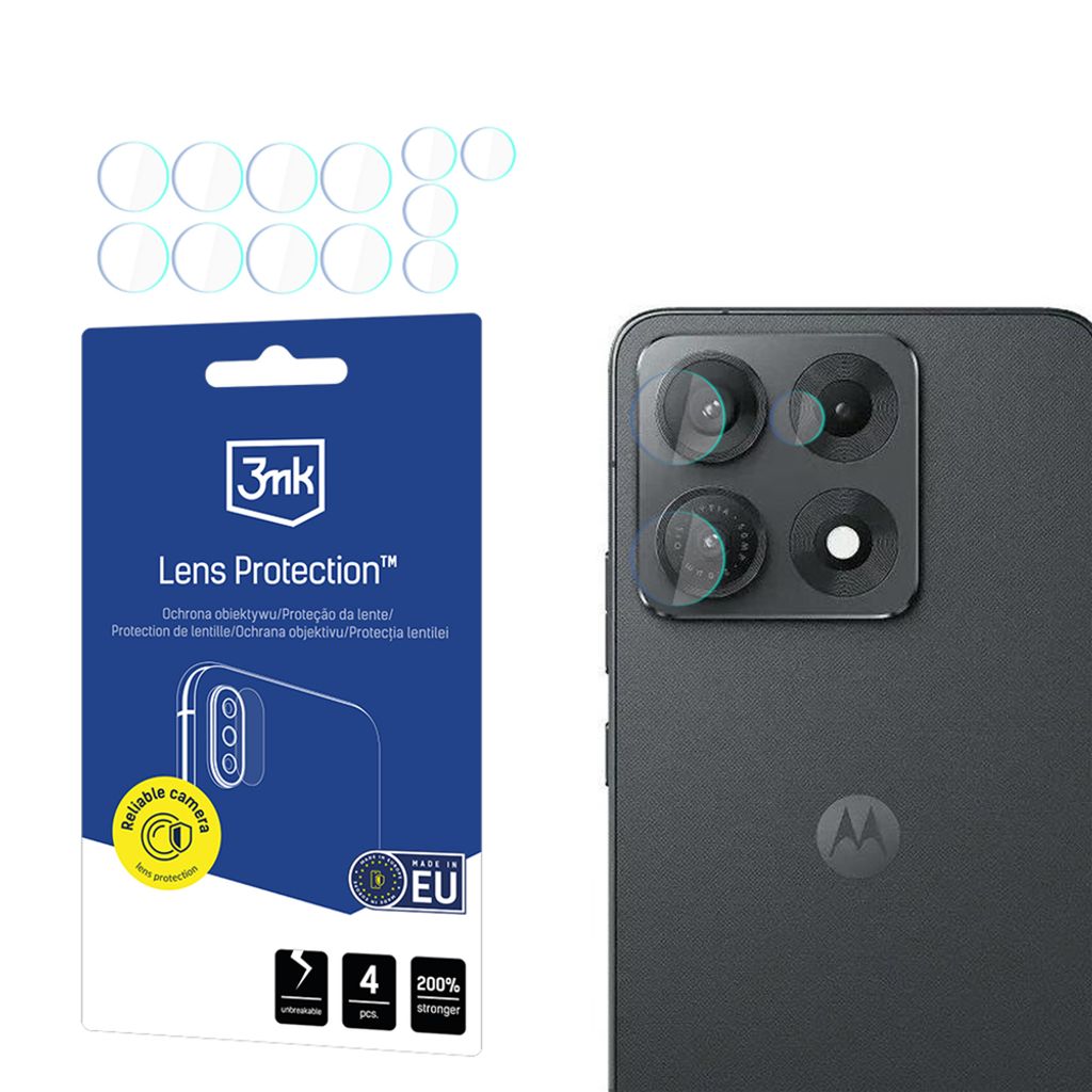 3mk Lens Protection Camera Glass Linsebeskytter till Motorola Edge 70 Max - Gjennomsiktig
