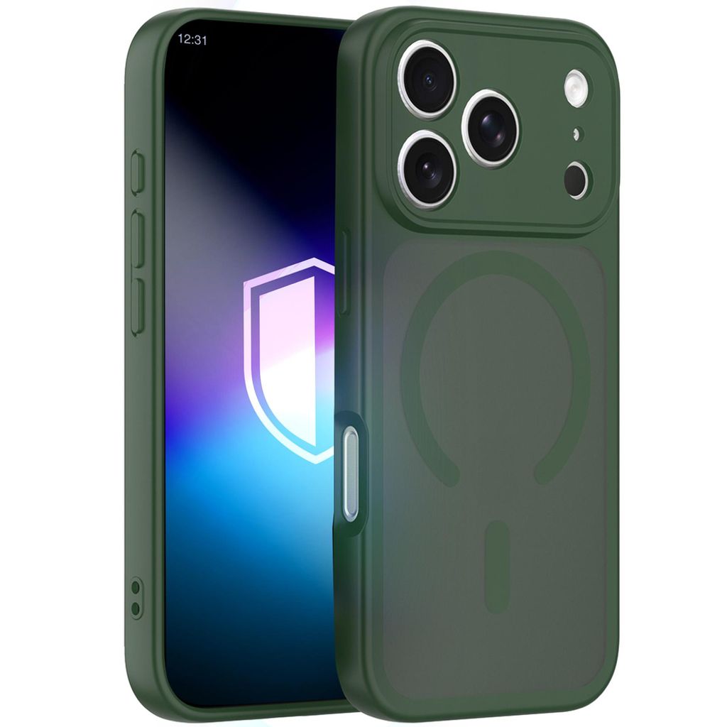 3mk Misty MagSafe -kuori till iPhone 18 Pro Max/17 Pro Max - Vihreä