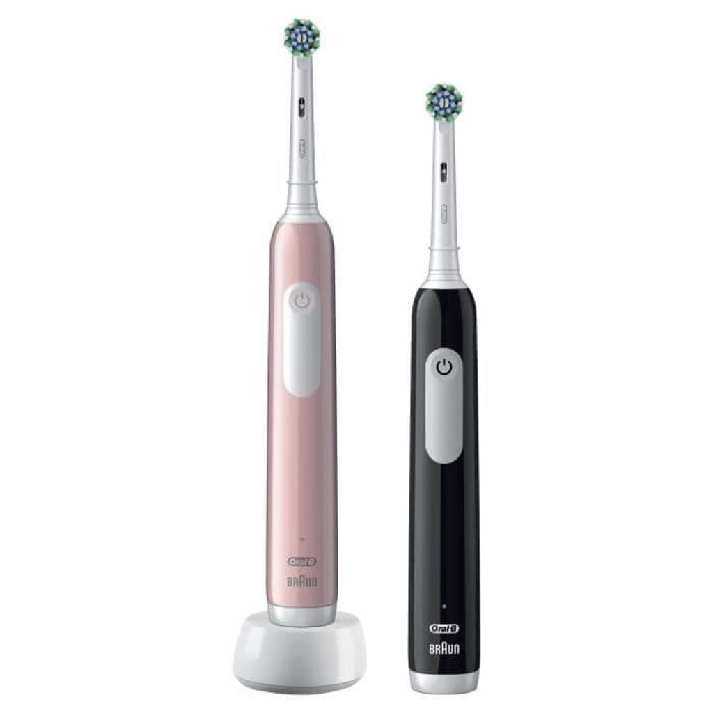Oral-B Pro 1 Duo eltandborste - svart/rosa