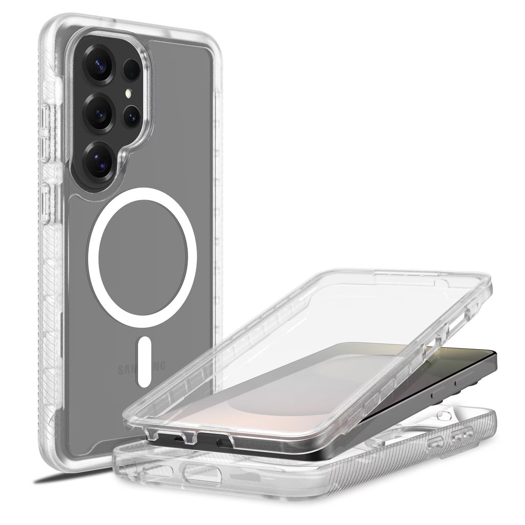 Mobique Samsung Galaxy S26 Ultra Fulddækkende MagSafe-cover - Gennemsigtig