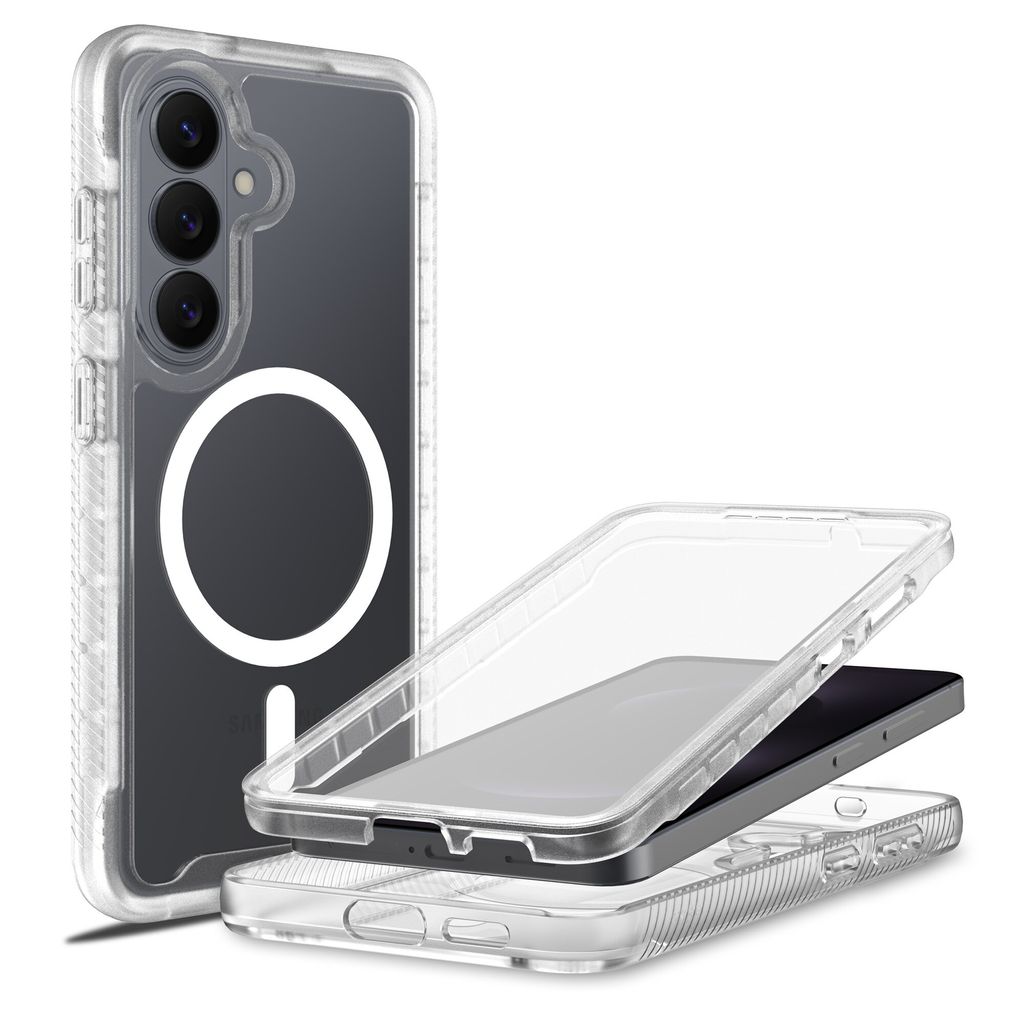 Mobique Samsung Galaxy S26 Fulddækkende MagSafe-cover - Gennemsigtig