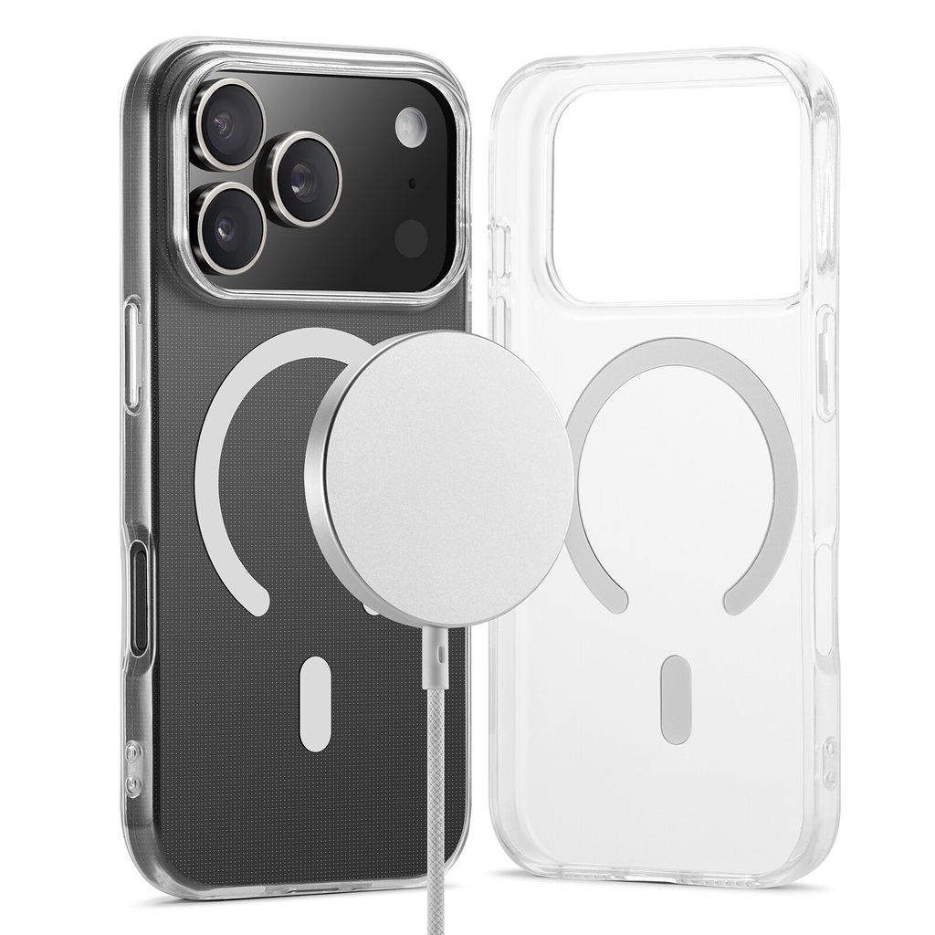 Mobique iPhone 17 Pro Max TPU-cover MagSafe - Gennemsigtig