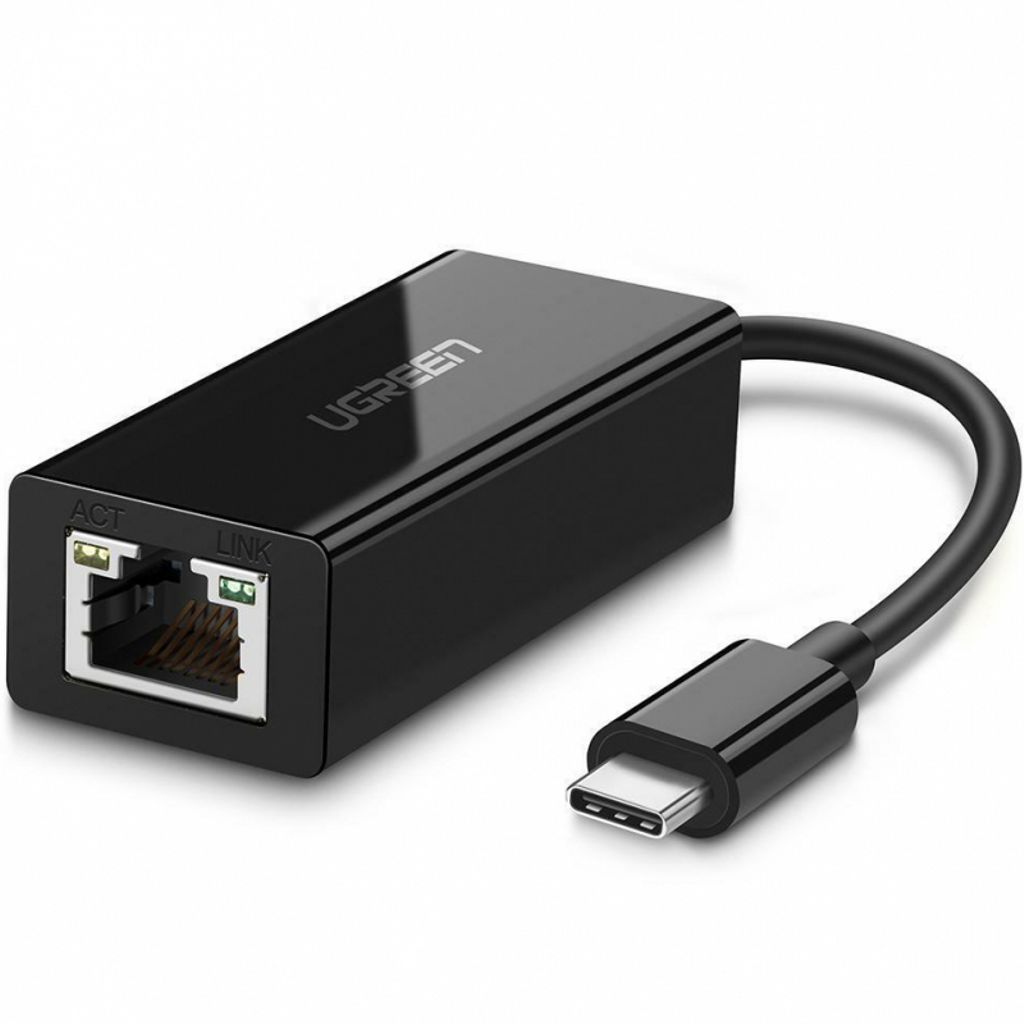 UGREEN US236 Ethernet-adapter RJ45, USB-C - Svart
