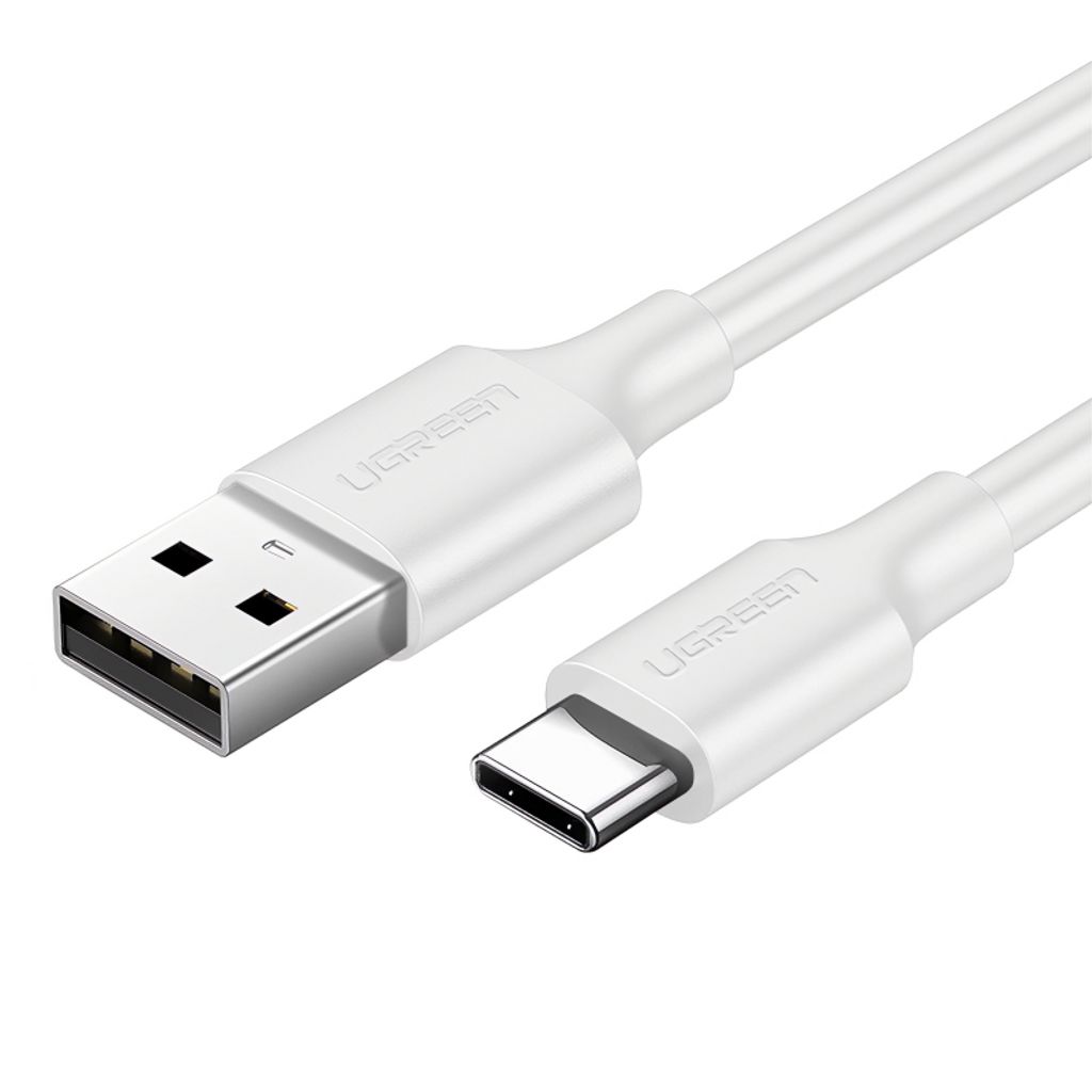 UGREEN US287 USB-A till USB-C-kabel 18W, 3A, 1.5m – vit