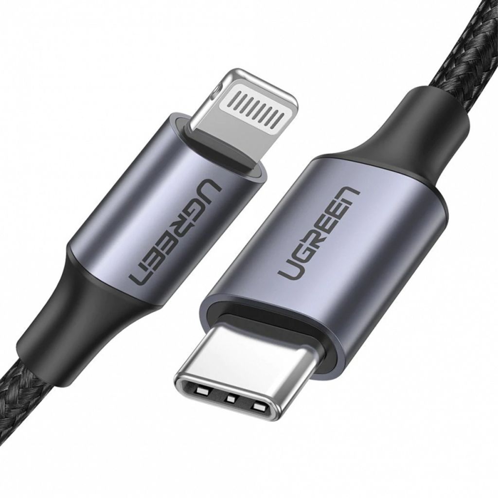 UGREEN US304 USB-C til Lightning-kabel 20W, 3A, 1m – Sort