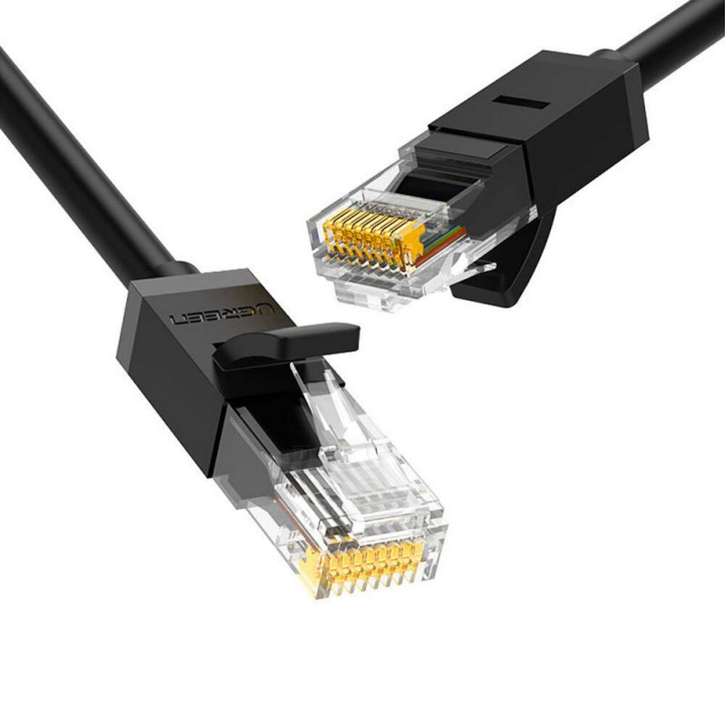 UGREEN NW102 nätverkskabel RJ45 UTP Cat6 0,5m – Svart