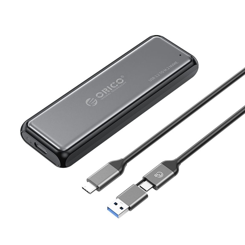 Orico M.2 NVME USB-C 3.2 10Gb/s Diskstasjon - Grå