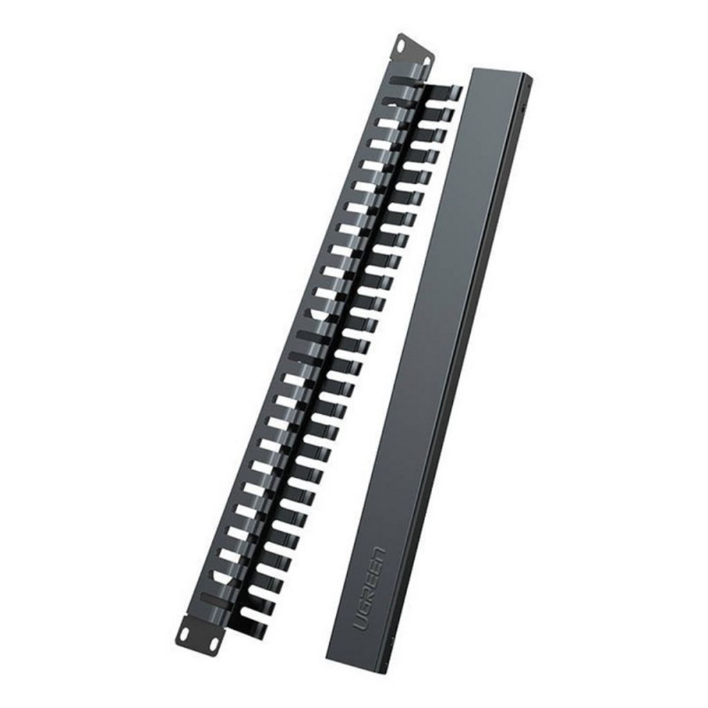 UGREEN NW128 kabelorganiserare, 24 portar – svart