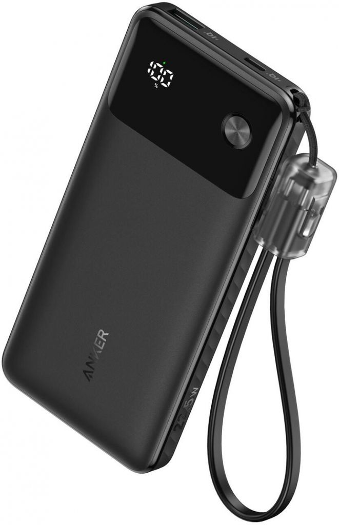 Anker Powerbank 10000mAh, 22.5W, QC + PD – Svart