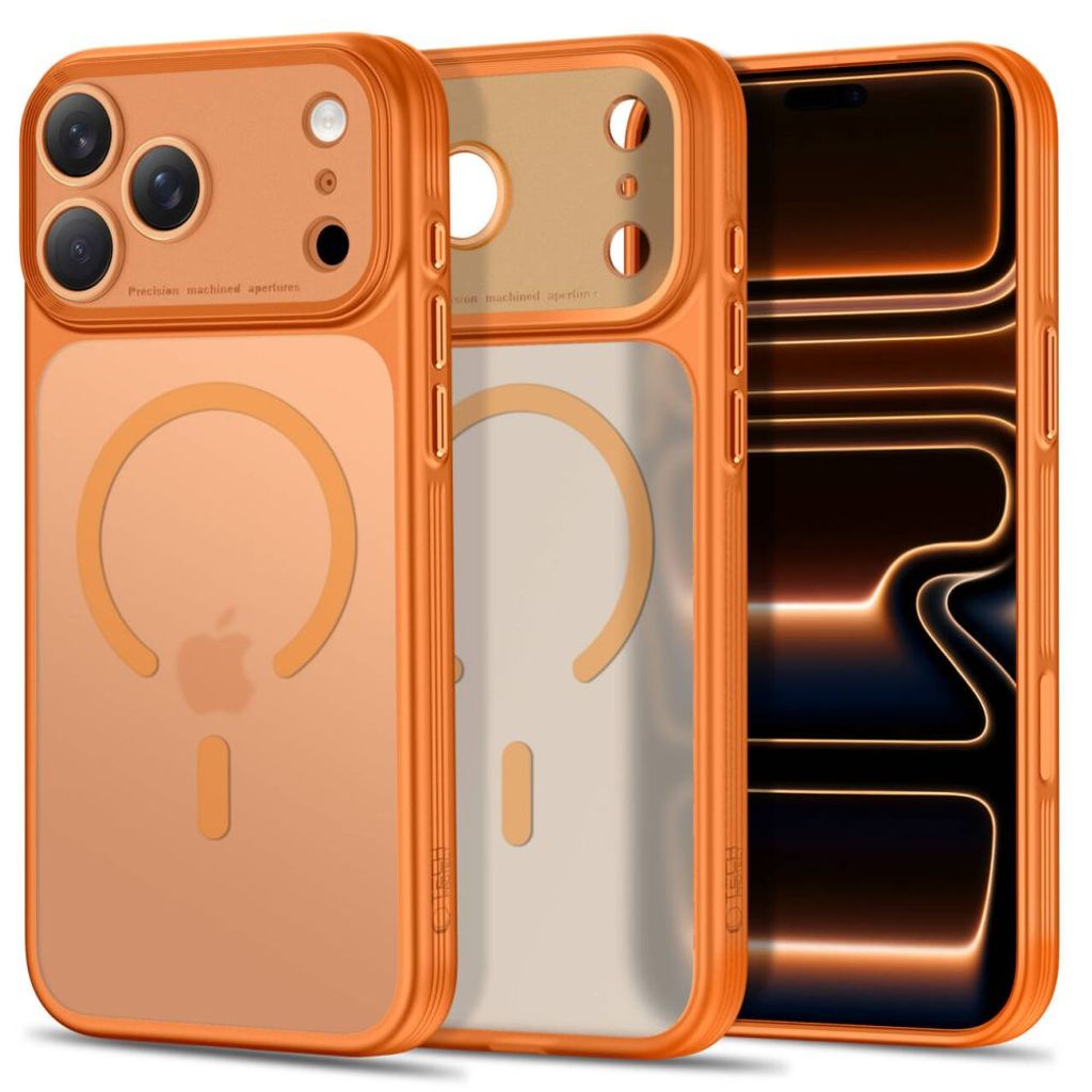 Tech-Protect MagPrime CC MagSafe -kuori iPhone 18 Pro Max/17 Pro Max:lle - Oranssi